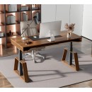 Ergomy Tx63 Walnut Electric Standing Desk